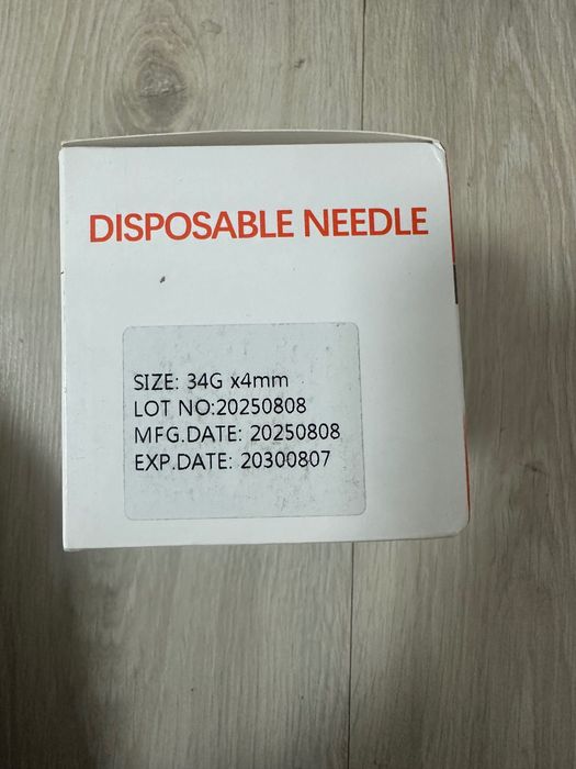 Голка 30g 13мм, 34g 4 mm, 33g 4 mm иголка