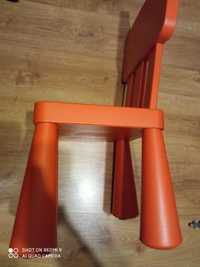 Ikea stolik i krzesełko mammut czerwony