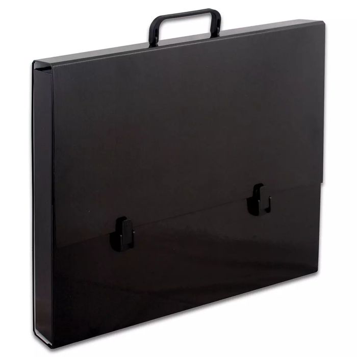 Teczka z rączką A3 wąska 2 cm Penmate czarna. Penmate