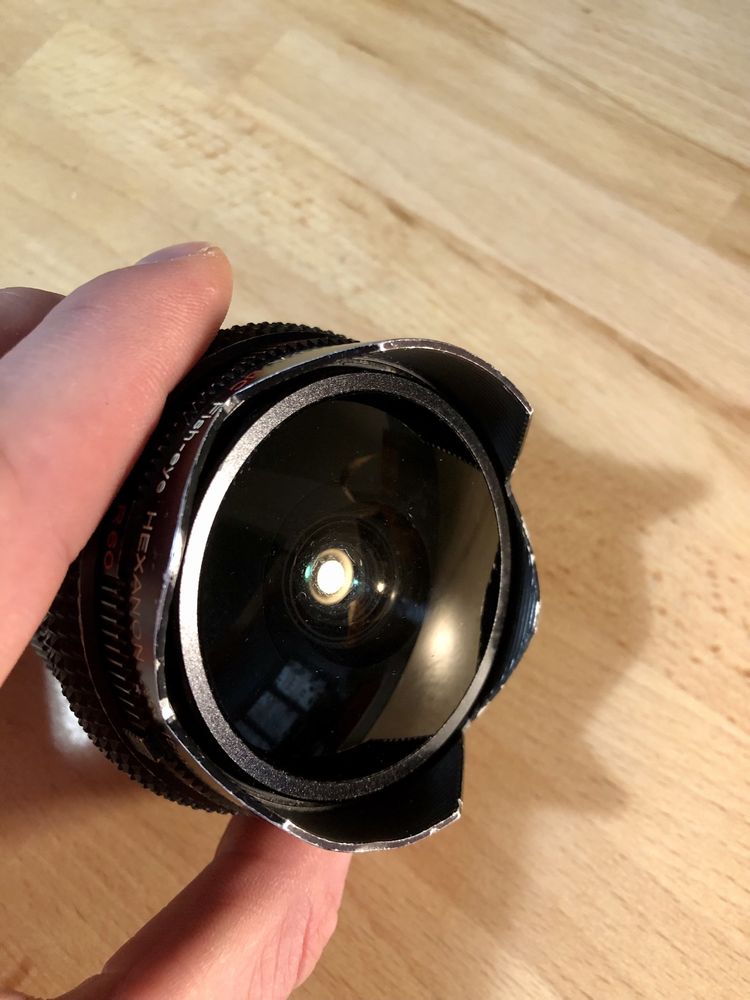 Obiektyw KONICA Hexanon UC Fish-eye AR 15mm F/2.8 unikat!