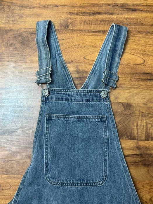 Ogrodniczki jeansowe krótkie na szelkach kombinezon krótki LMTD S 36