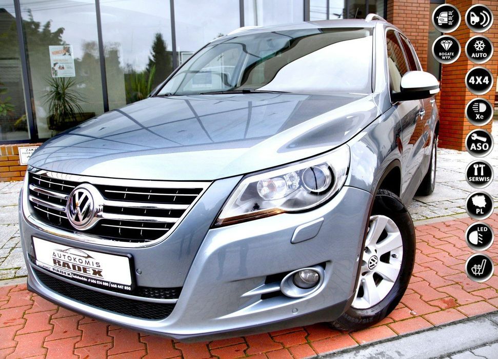 Volkswagen Tiguan Salon Polska|4Motion|BiXenon|6 Bieg|2x Parktronic| As.Parkow|GWARANCJA