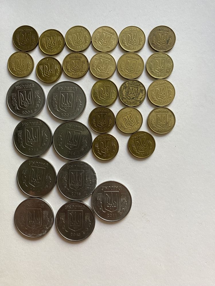 Монети номіналом 5 та 10 копійок 2003-2019 роки