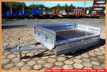 Zaslaw HL 265T MAX SZEROKA 150 CM !!!  NOWY MODEL, przyczepa 2 osiowa, wytrzymała konstrukcja, KAT. B