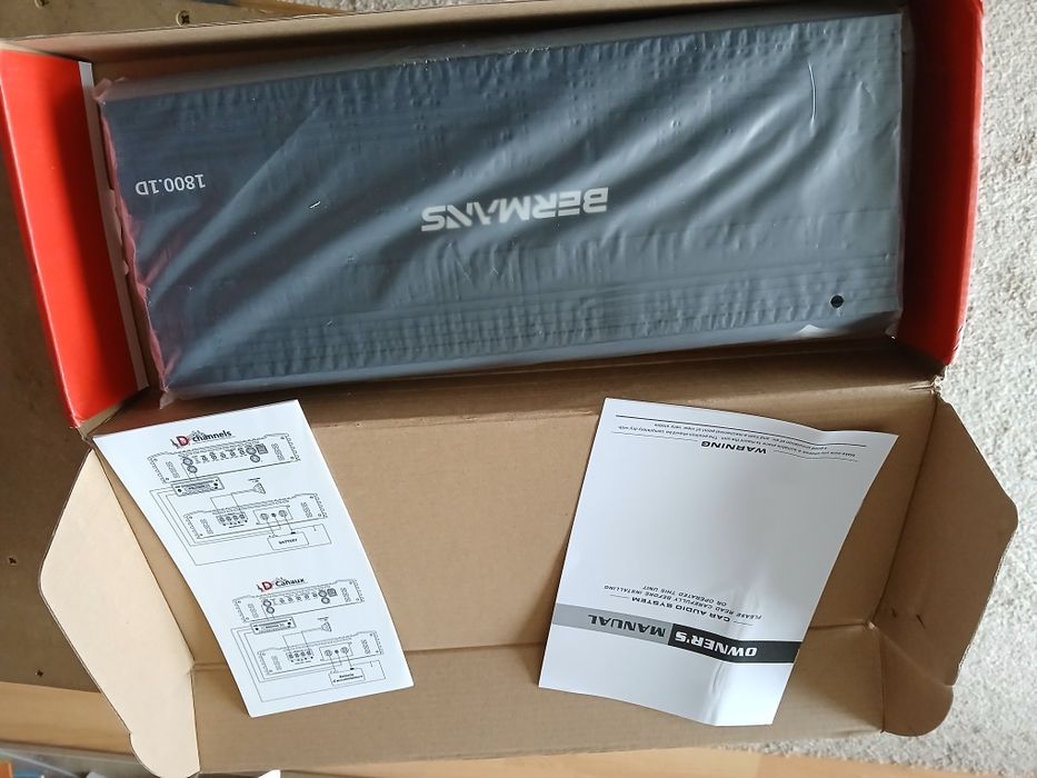 Subwoofer ddaudio DD610d-d2 + wzmacniacz, okablowanie