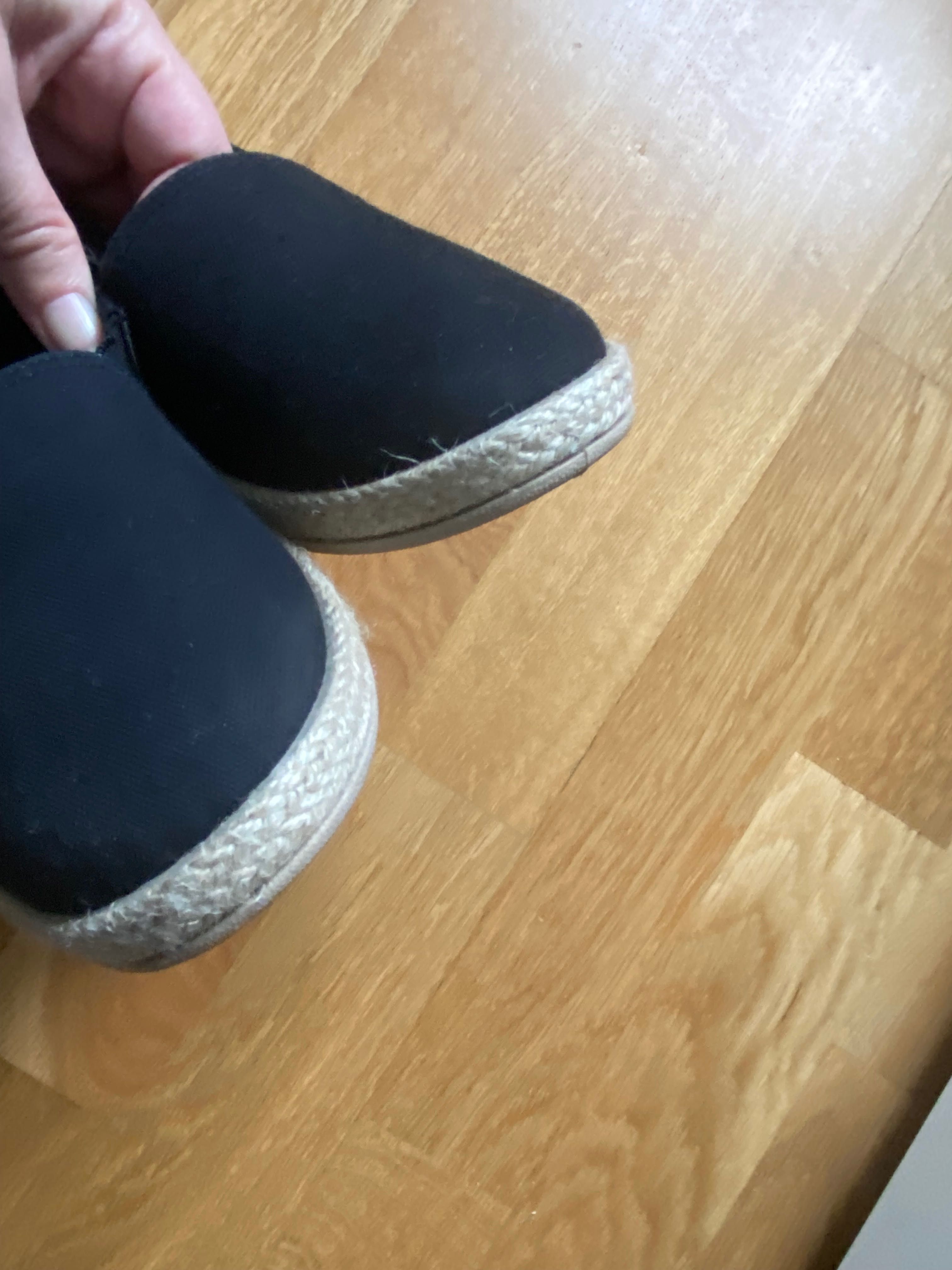 Buty damskie espadryle czarne idealne na wiosnę i lato