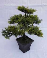 Ozdobne drzewko bonsai sztuczne, thujowe