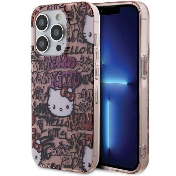 Etui Hello Kitty Iml Tags Graffiti Na Iphone 15 Pro - Różowe