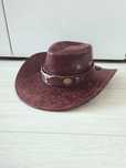 Kapelusz vintage retro kowbojski texas dziki zachód czapka eko skóra