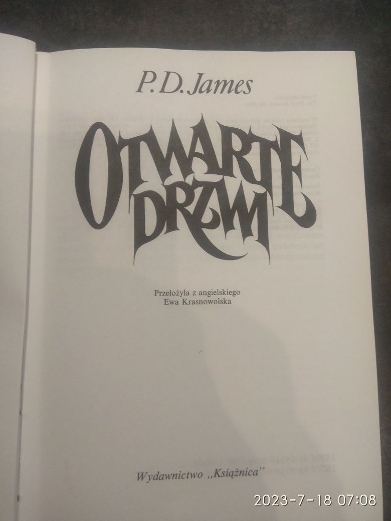 Otwarte drzwi P.D.James