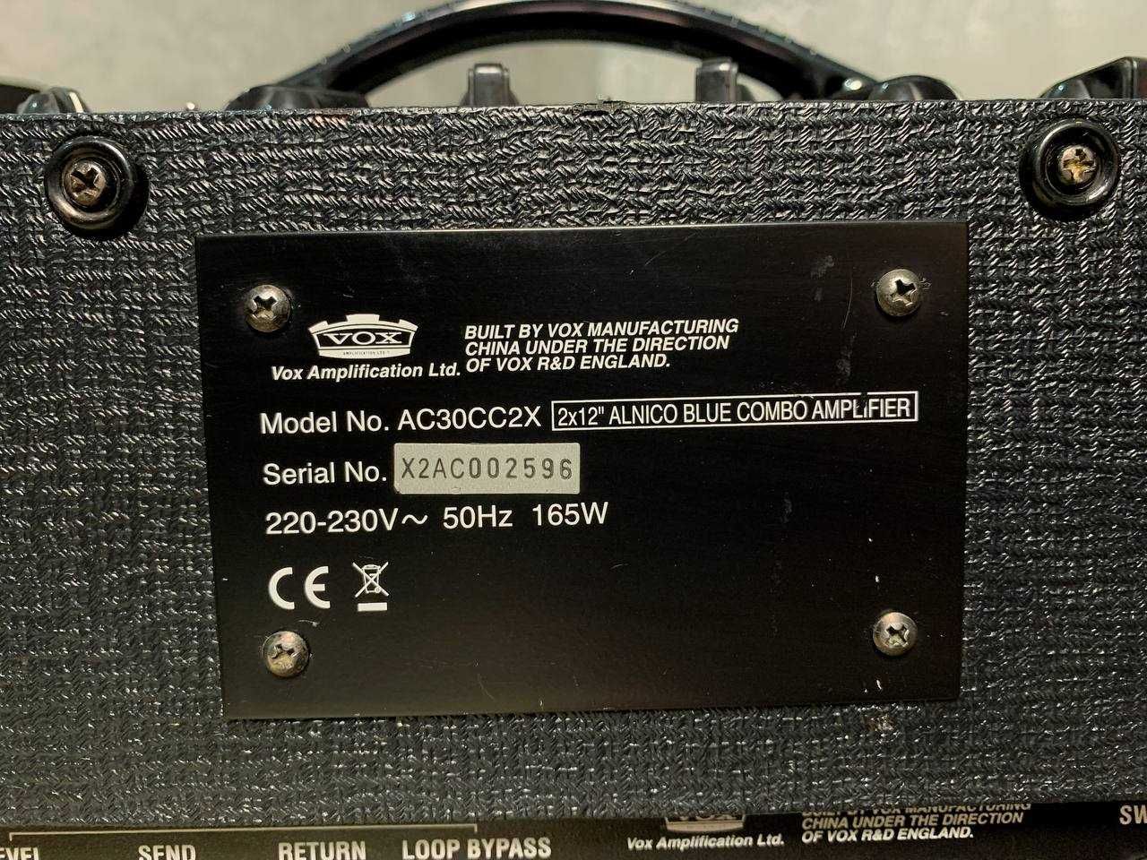 Гитарный комбоусилитель/комбопідсилювач VOX AC30 AC30CC2X
