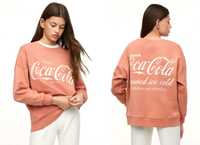 Mango Teen nowa  pudrowa bluza oversize Coca-cola 11 12 13 lat