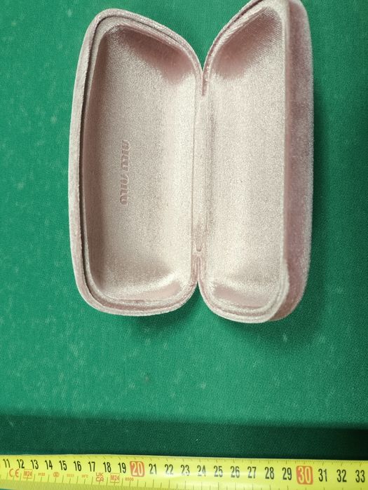 Оригинальный футляр Miu Miu — розовый бархат, фирменный чехол для очко