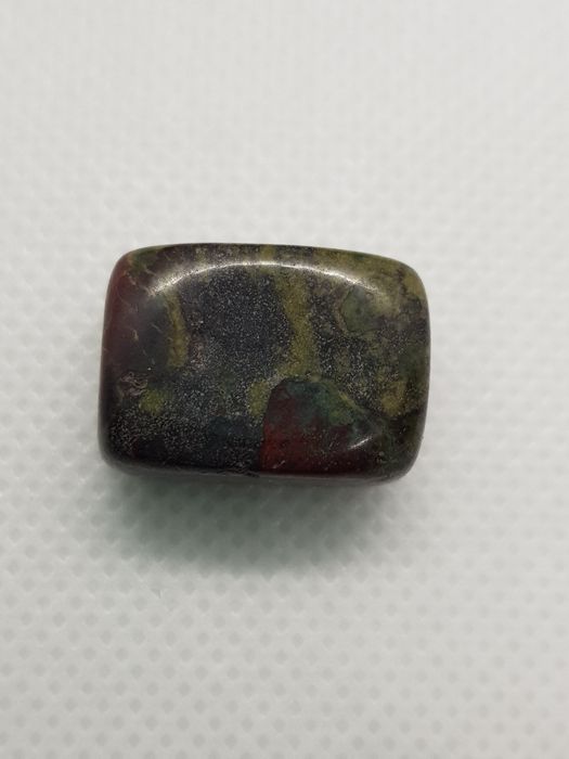 Pedra cristal rolado polido jaspe sanguíneo