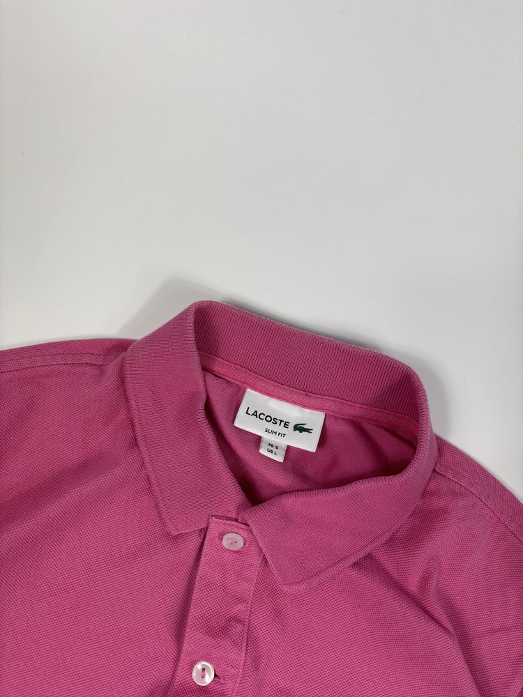 Koszulka Różowa Damska Polo Lacoste