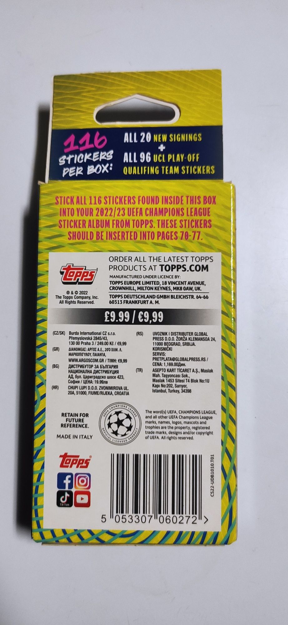 Topps Champions League 2022/23 Update Stickers