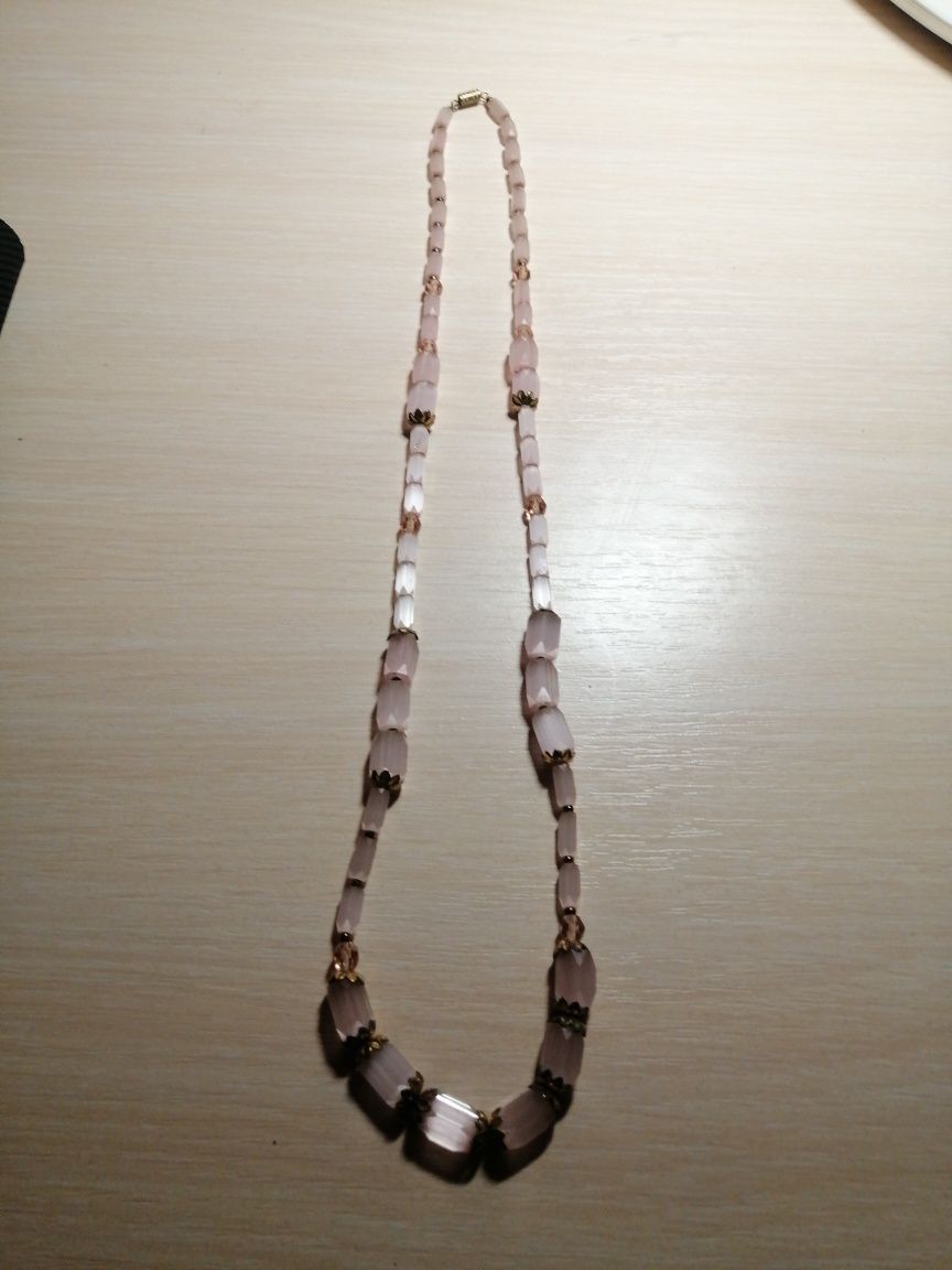 Бусы сатиновое стекло