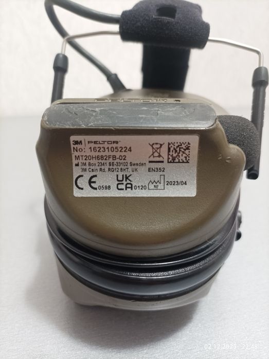 3M Peltor ComTac XPI с кріпленням, активні/ тактичні навушники