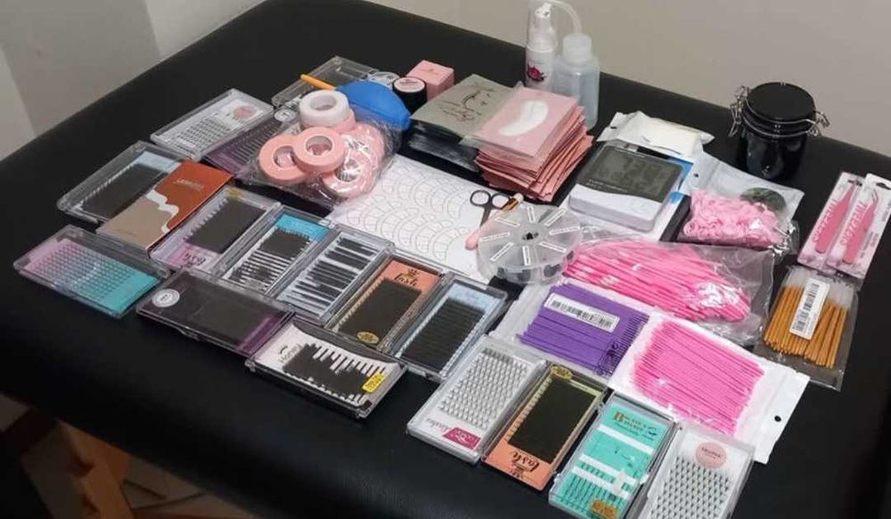 Kit extensão pestanas - Muito completo