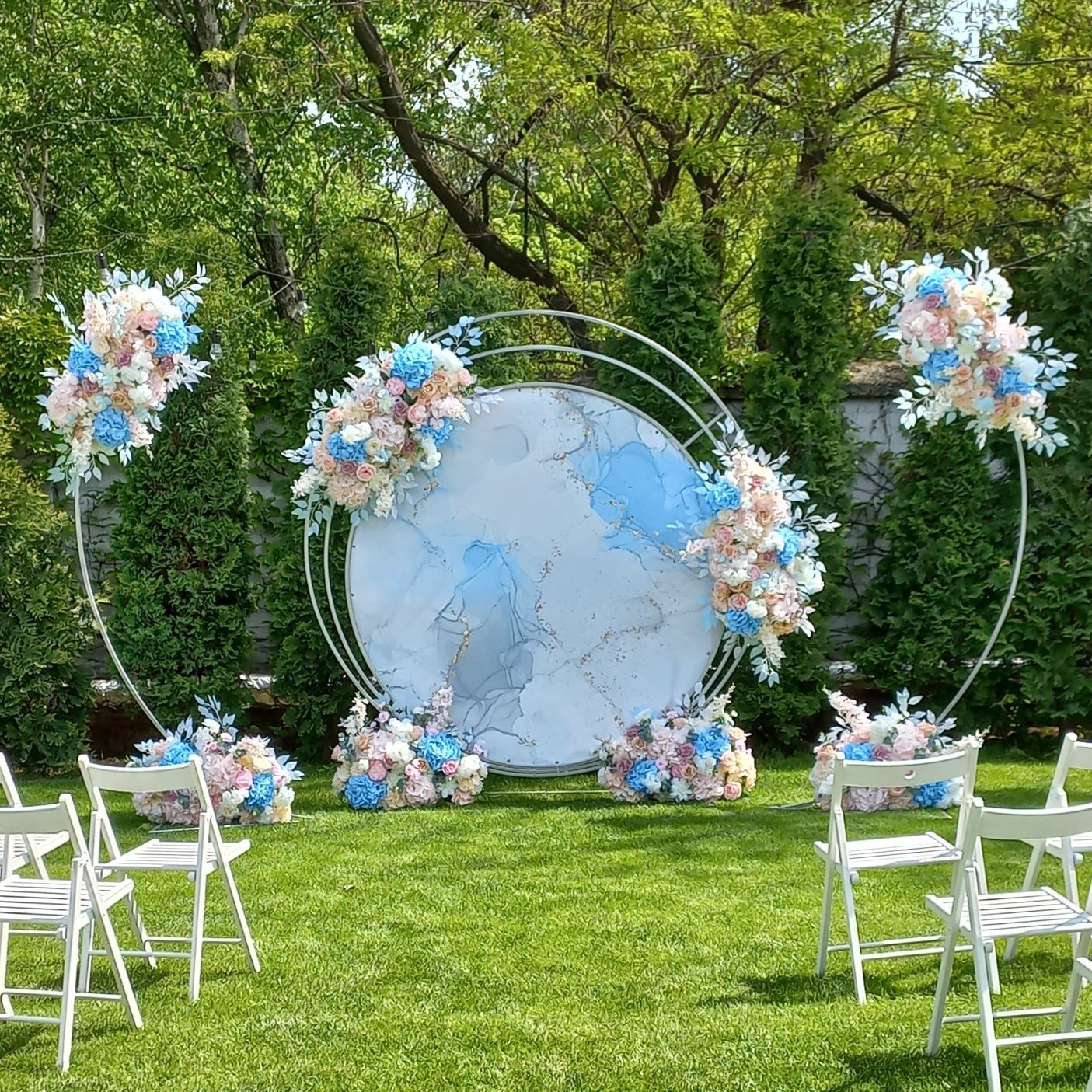 Свадебная арка 2000 аренда круглая выездная церемония прокат фотозона