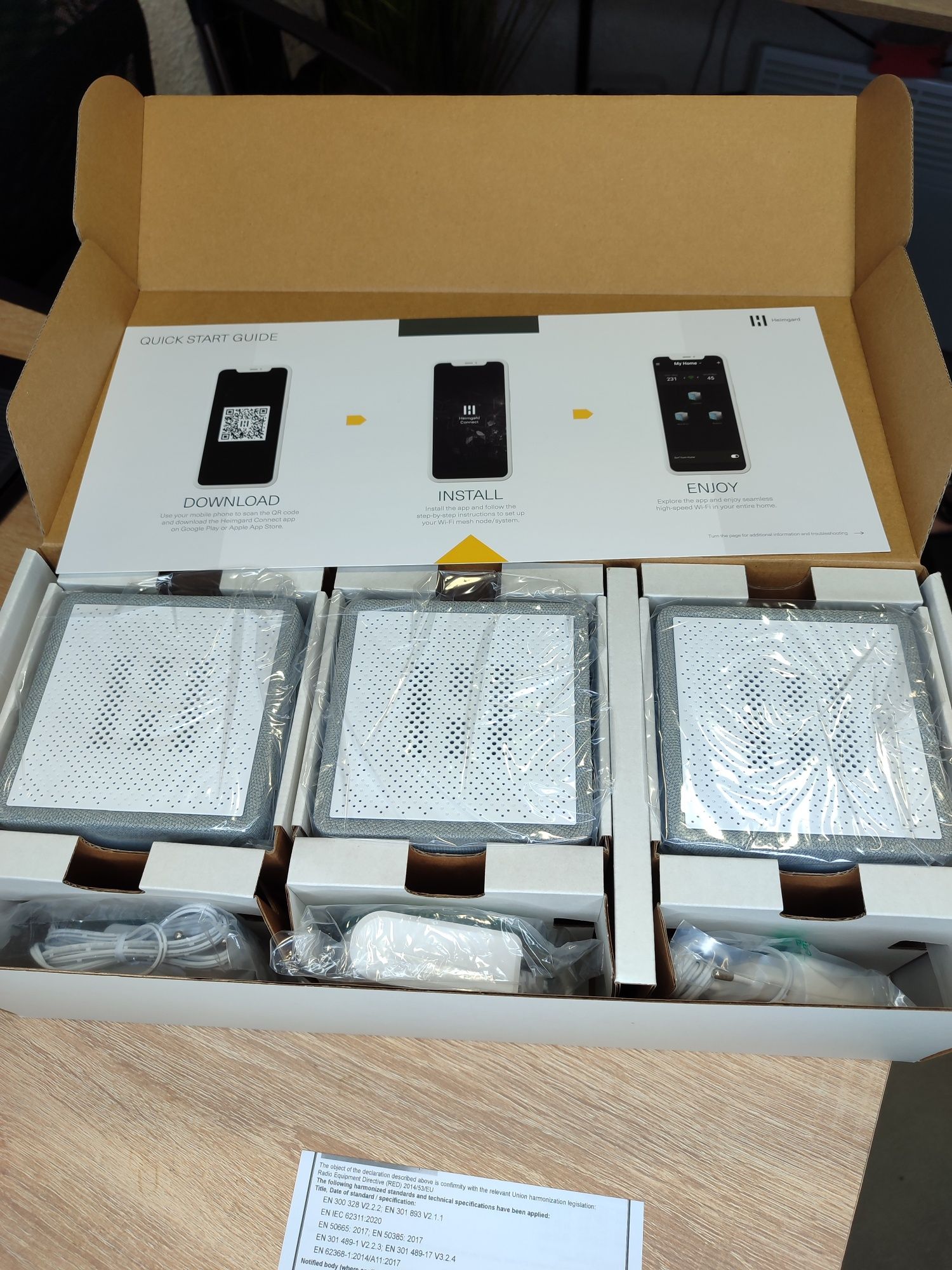 Роутер Heimgard Smart mesh Wi-Fi 6 mesh система, сірий (3 шт.)
