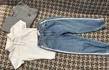 Лот Zara джинси ,футболка H&M,кофта ,кардиган 110 розмір ,4-5років