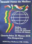Poster cartaz  Grande festa da mulher MDM
