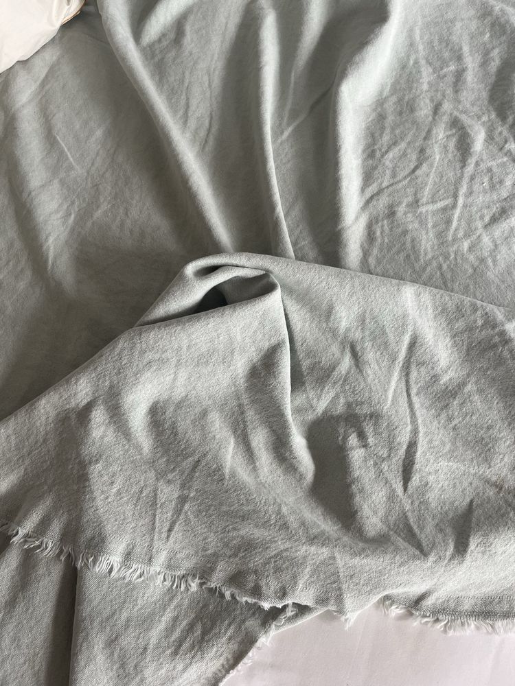 Bawełniany koc Zara Home 230 x 250 mietowy