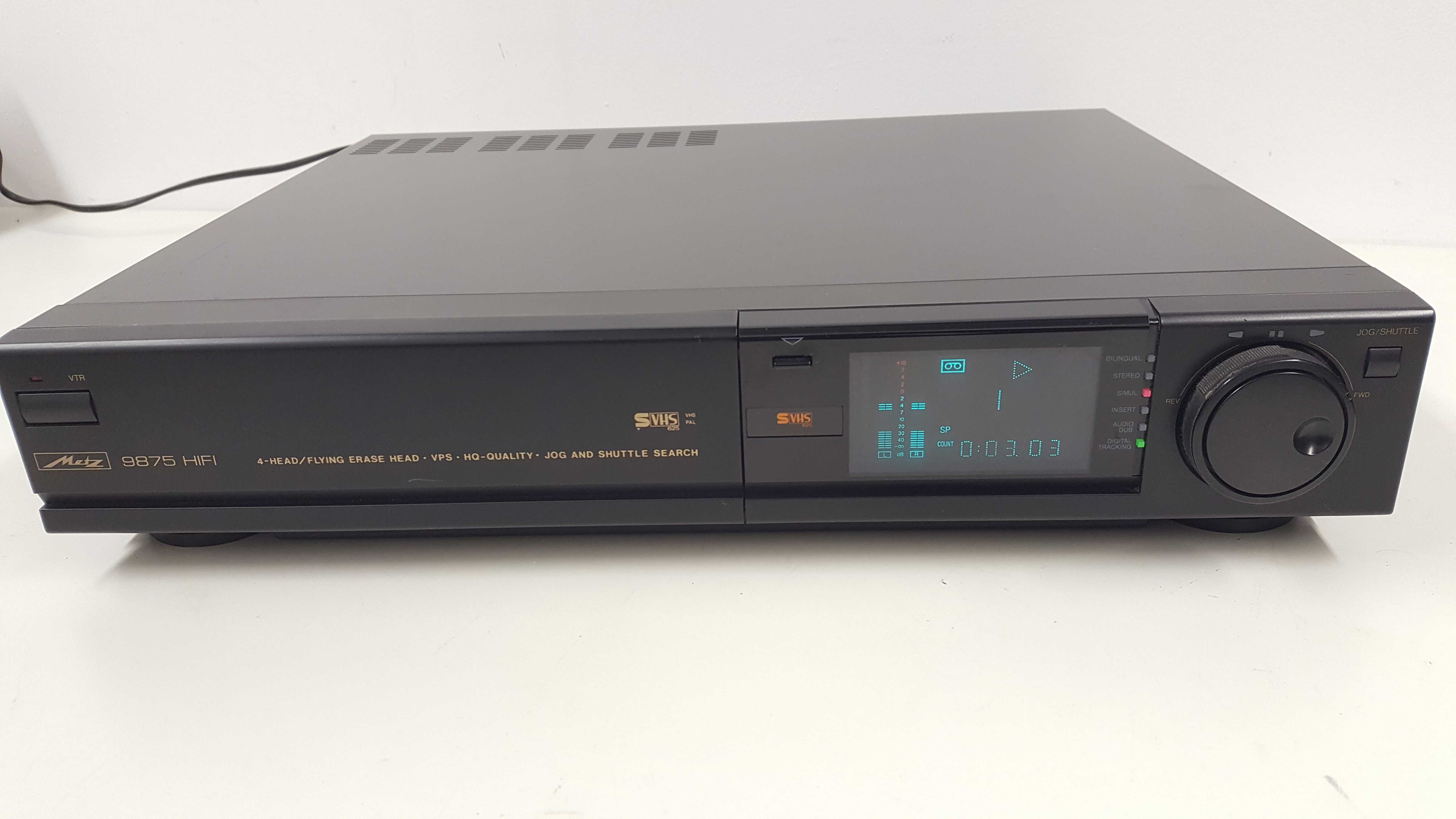 Magnetowid Metz 9875 SVHS + pilot  Wysoki model Video VHS