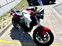 Mota BMW F800R, vermelha, viseira Wunderlich (+ original), impecável