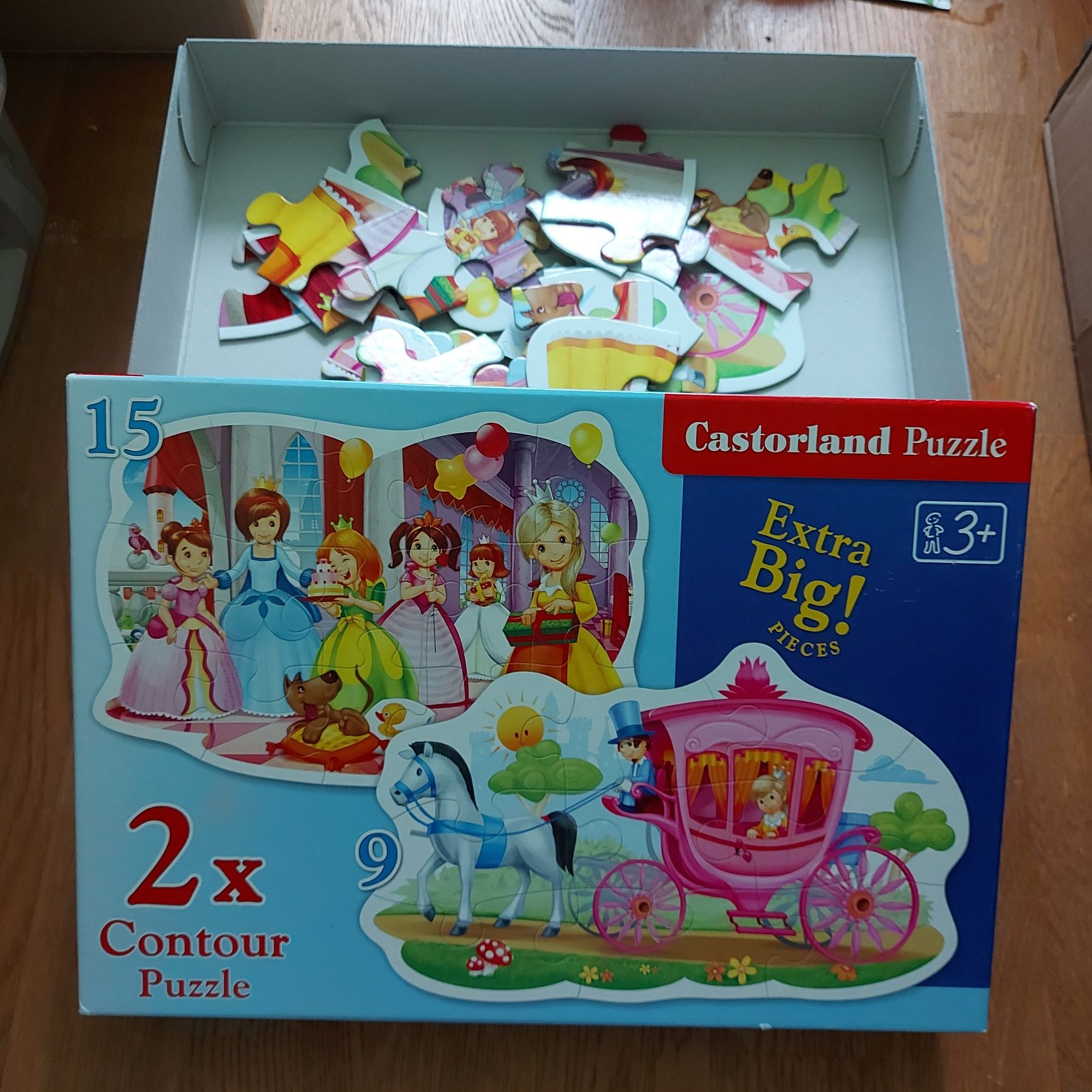 Puzzle maxi 2w1 castorland urodziny księżniczki bal