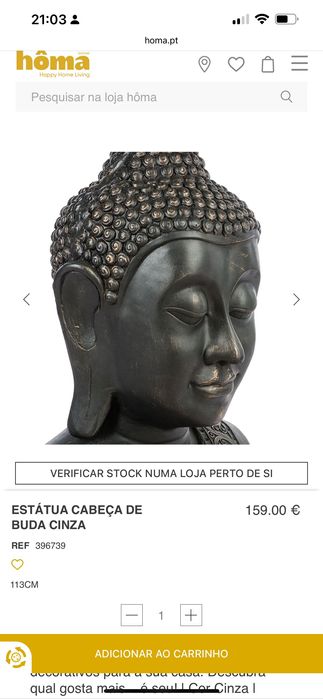 Cabeça de Budha 113cm