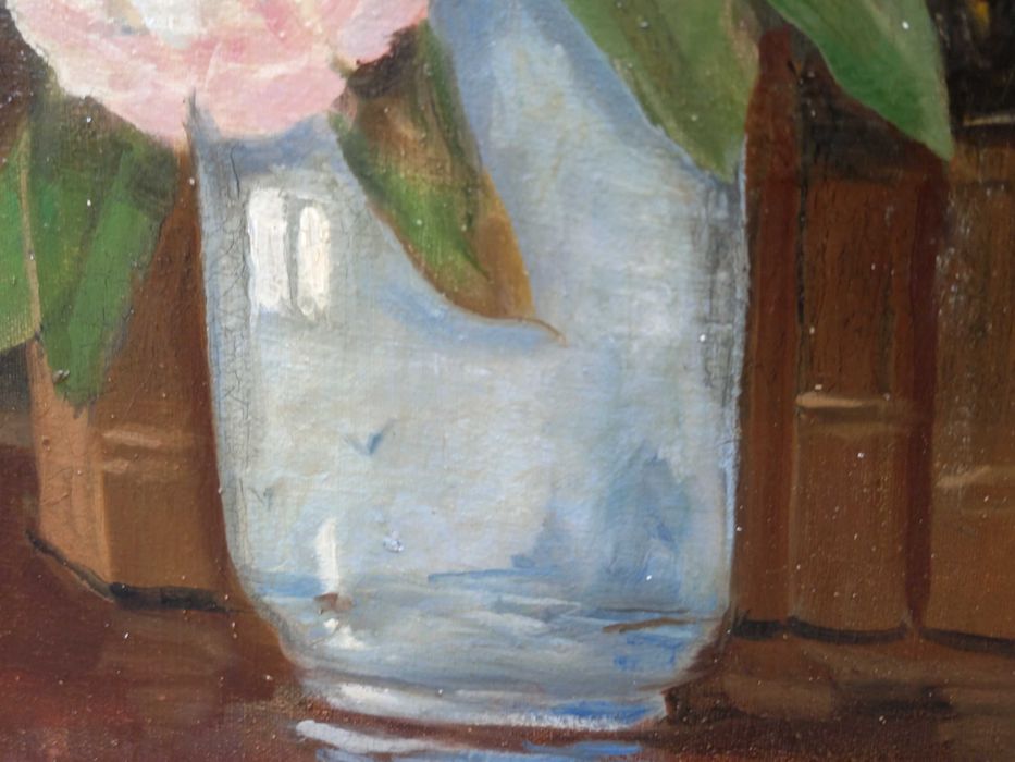 Piwonie w wazonie, martwa natura, Boris Krilov (1891 - 1977)