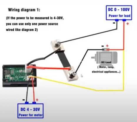 Цифровой вольтметр-амперметр DC 100V/100A (шунт в комплекте)