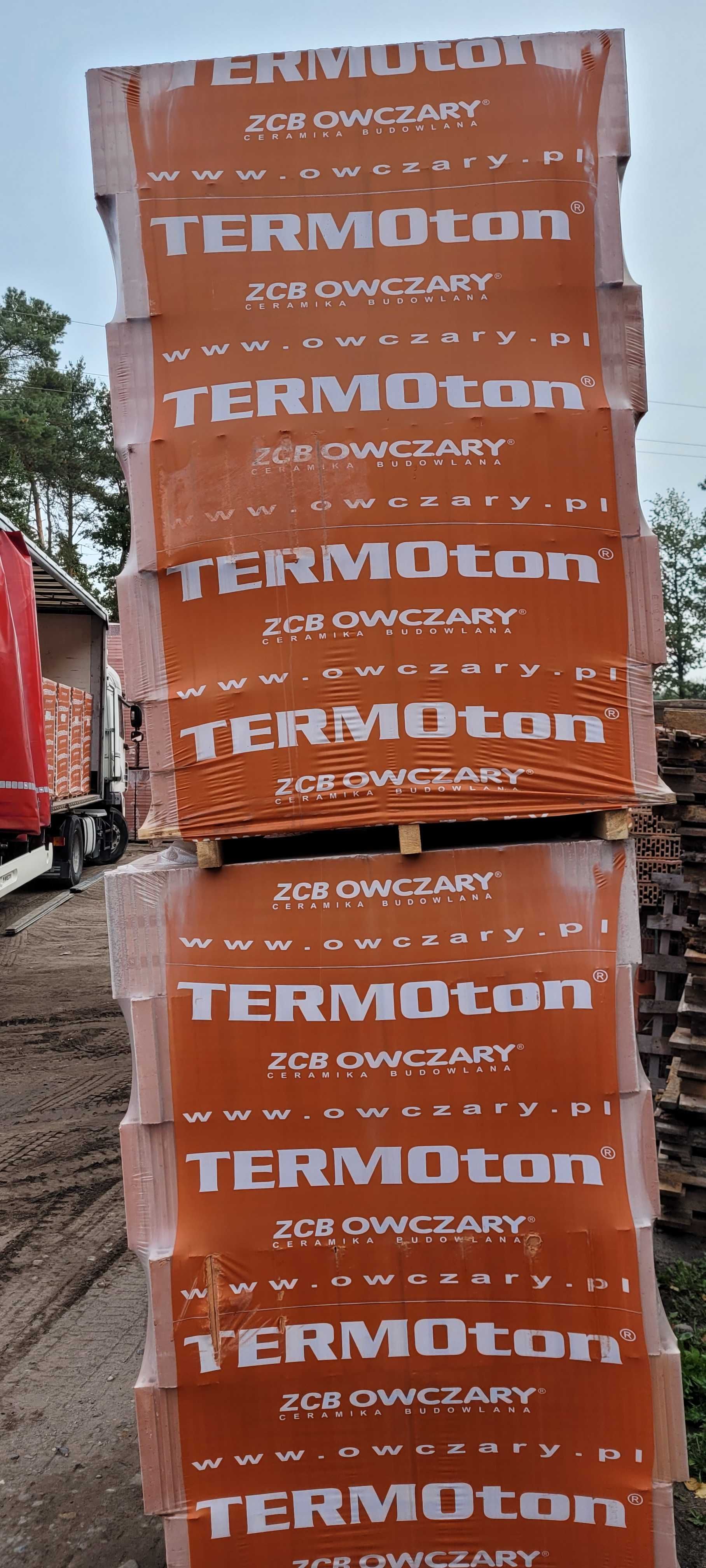 Pustak Ceramiczny Termoton 25P+W Owczary cegła OKAZJA transport