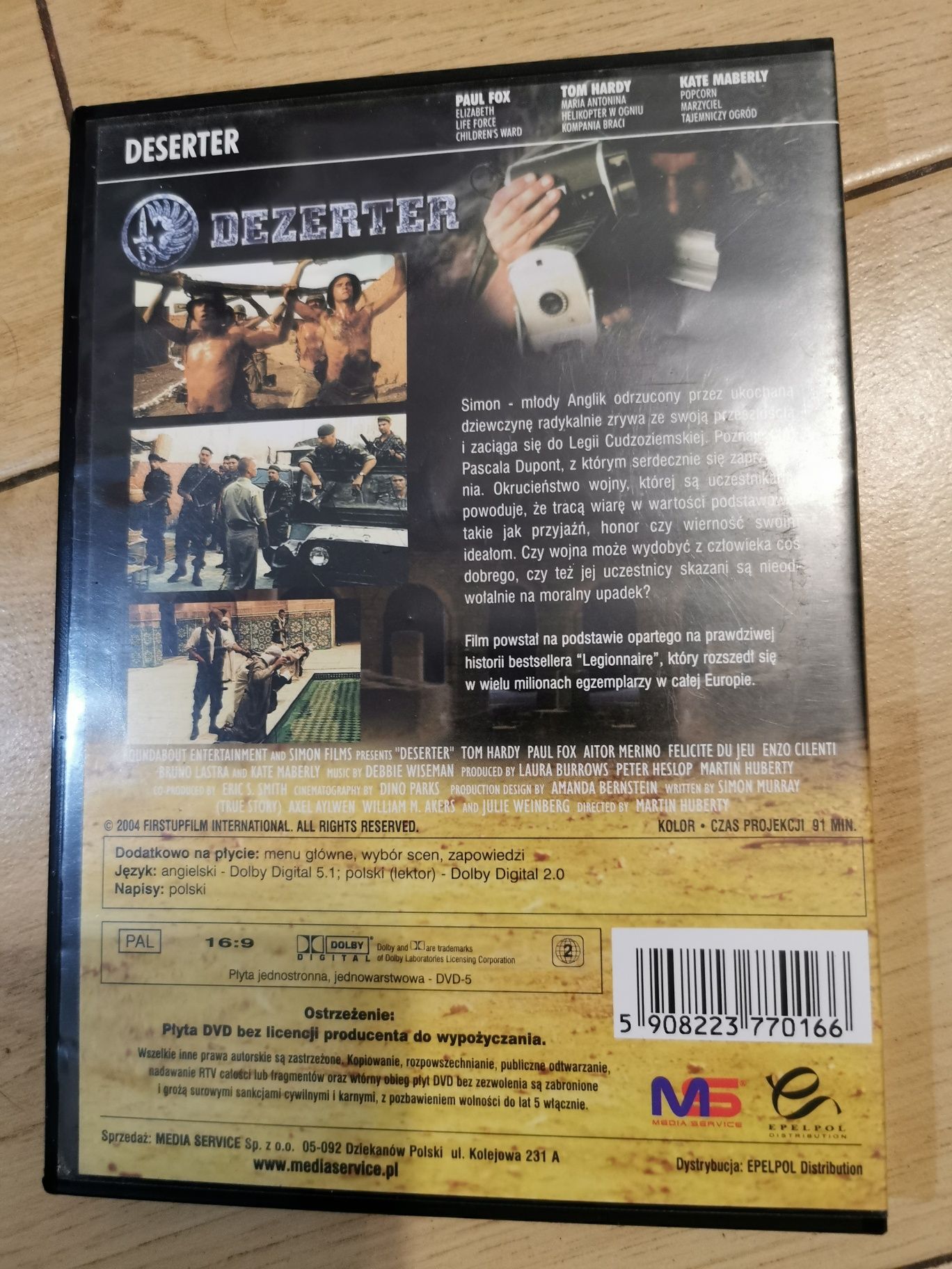 "Dezerter" DVD o legii cudzoziemskiej w oparciu o bestseller książkowy
