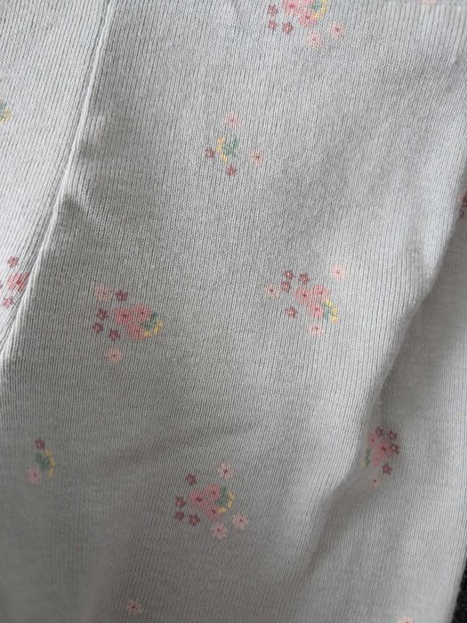 Spodnie niemowlęce dziewczęce kwiatki kwiatuszki H&M