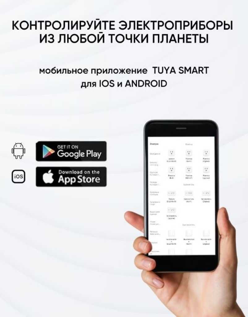 Умная розетка 20А 4.4 кВт Wi-Fi Tuya Smart