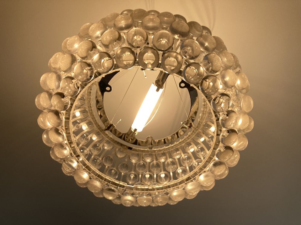 Zestaw mala i duza lampa Caboche kule glamour