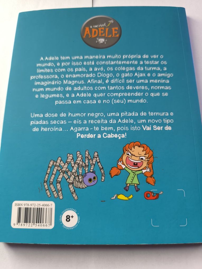 Livro a incrível ADELE - Vai ser de perder a cabeça!
