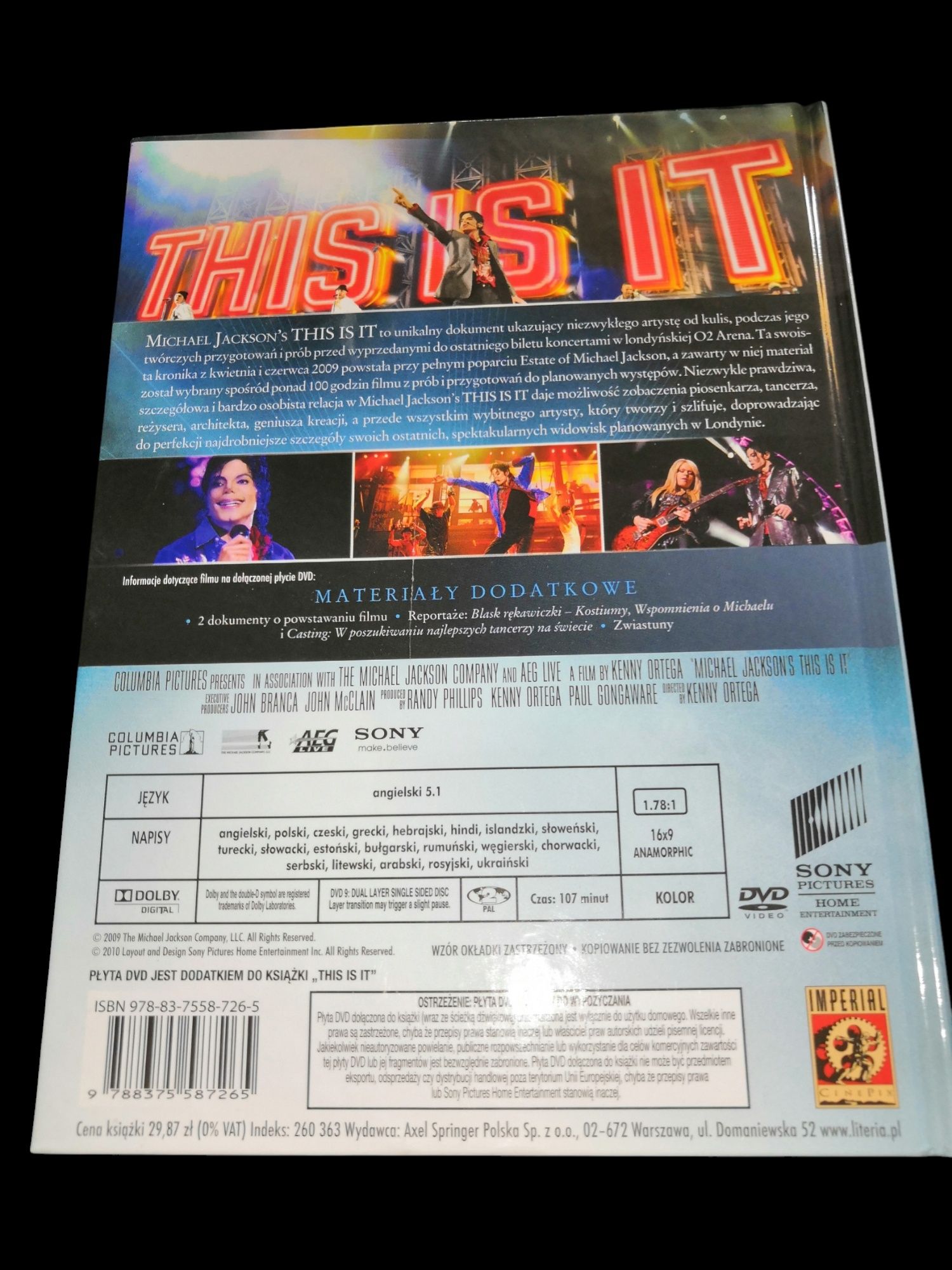DVD Michael Jackson's This Is It