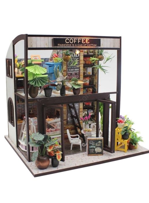 Конструктор 3D"Coffee House" M027 Ігровий будиночок Кав'ярня еко іграш