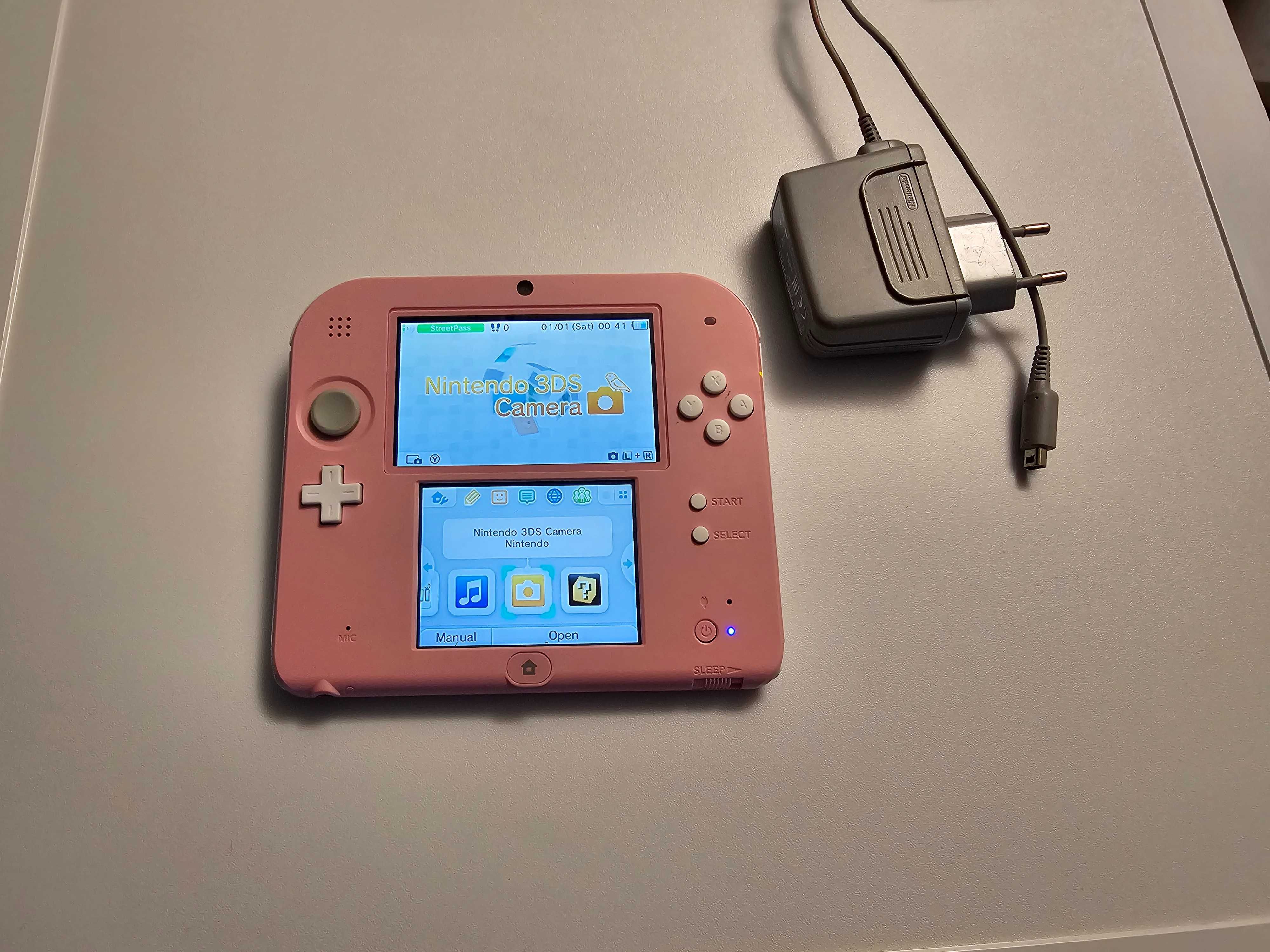 Konsola Nintendo 2ds różowa pink - Unikat