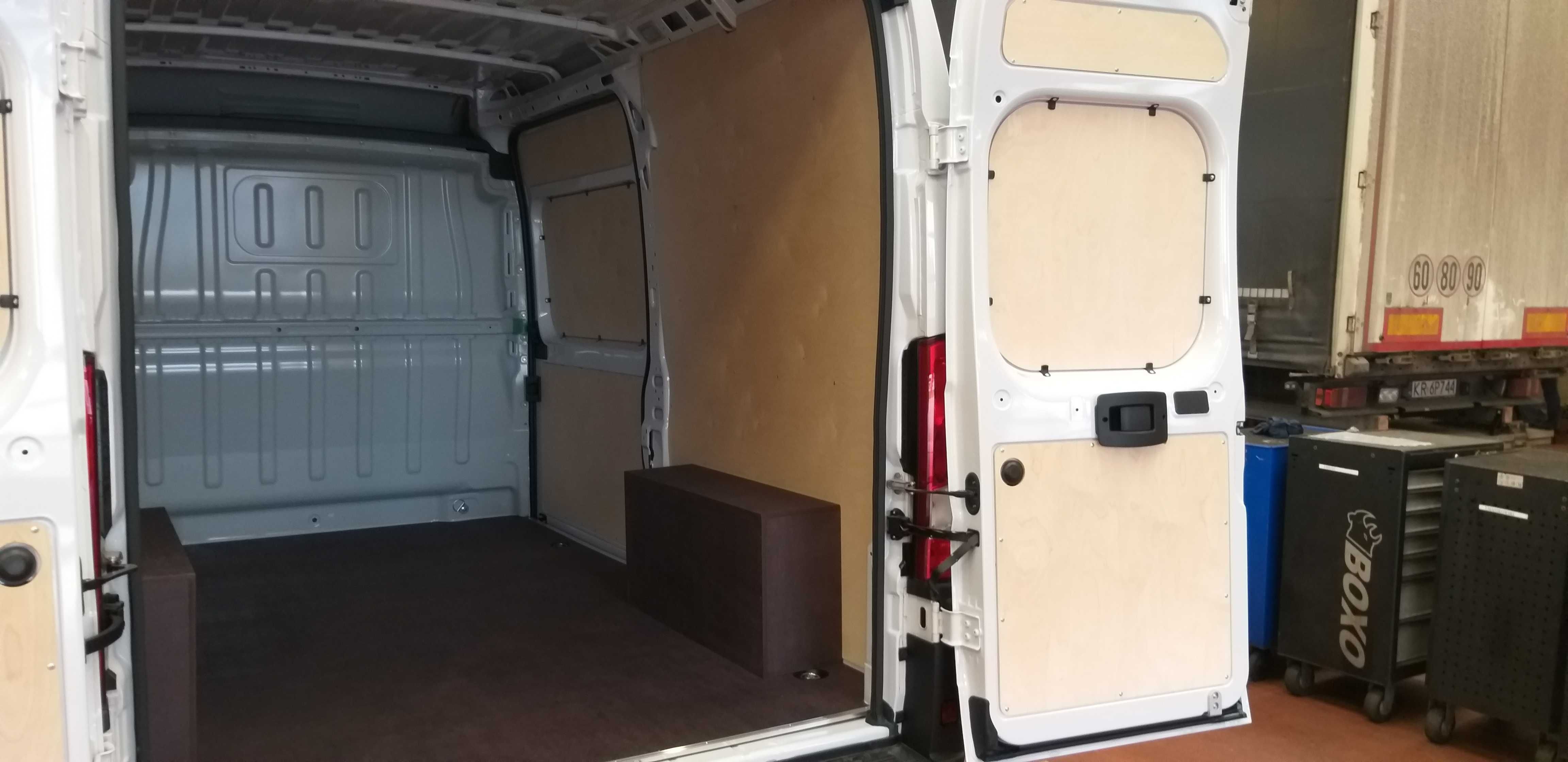 Zabudowa busa, paki Fiat Ducato Opel Movano L4H2 MONTAŻ