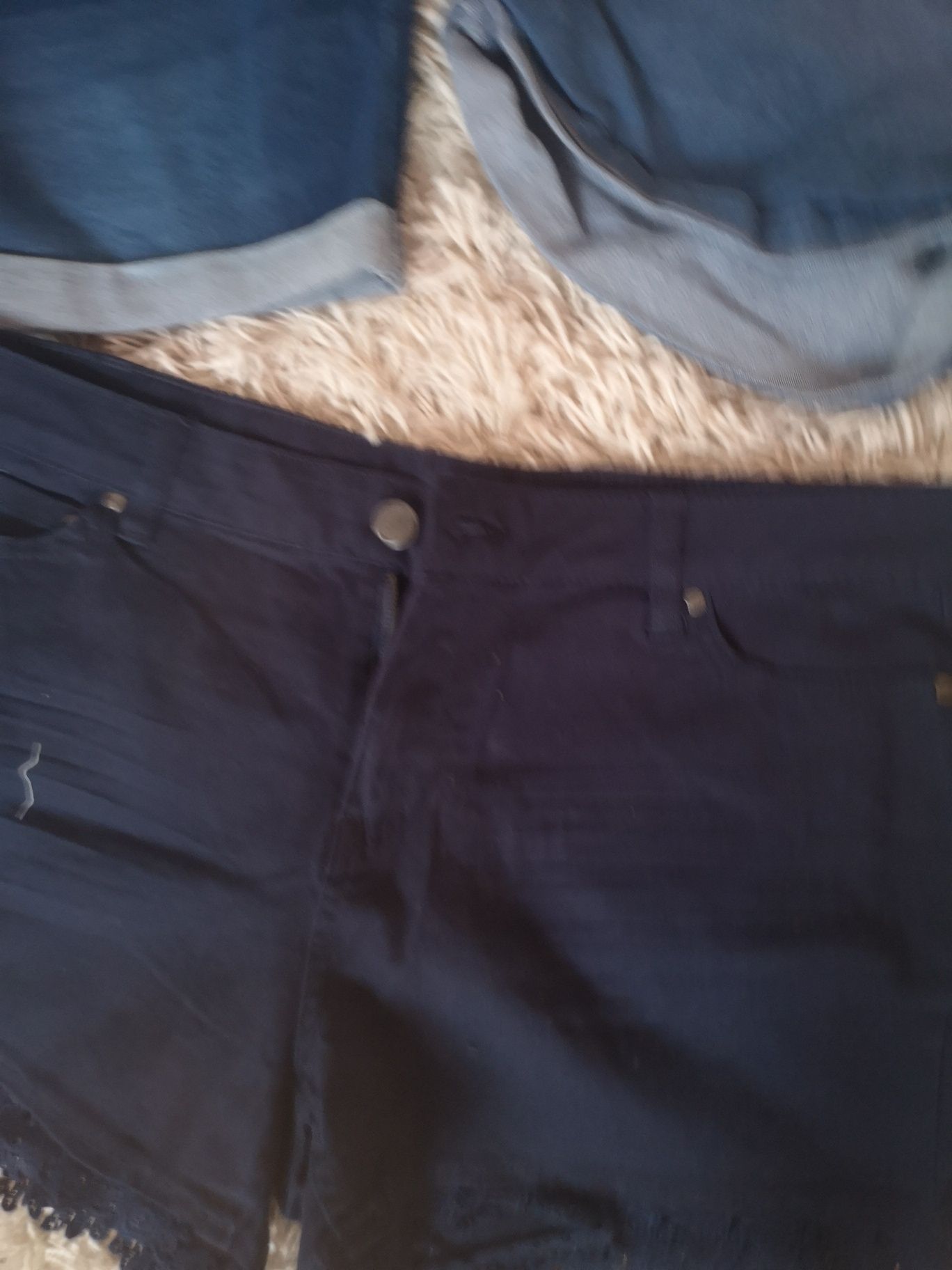 Spodenki krótkie jeansowe damskie zestaw spodenek szorty Bermudy 42