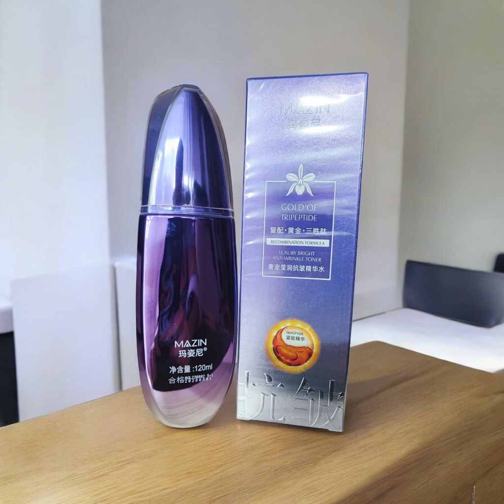 Luksusowy Toner z Tripeptydem miedziowym MAZIN 120 ml.