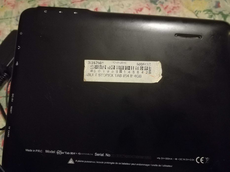 Tablet Storex 4gb de 8 polegadas usado