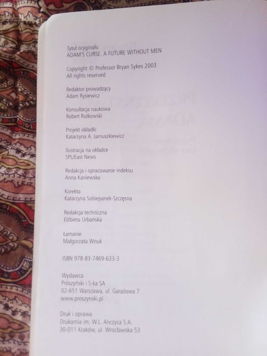 Przekleństwo Adama Bryan Sykes