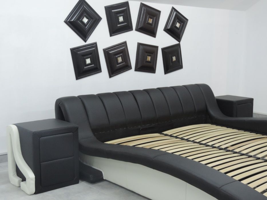 ліжко з підйомним механізмом, сучасне стильне ліжко Tirana