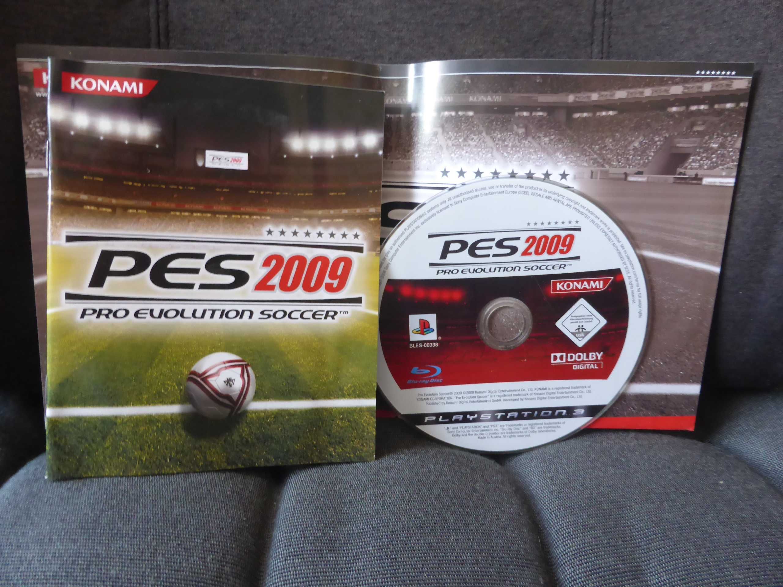 3 jogos Playstation 3, PES (2008, 2009 e 2018) sem caixa